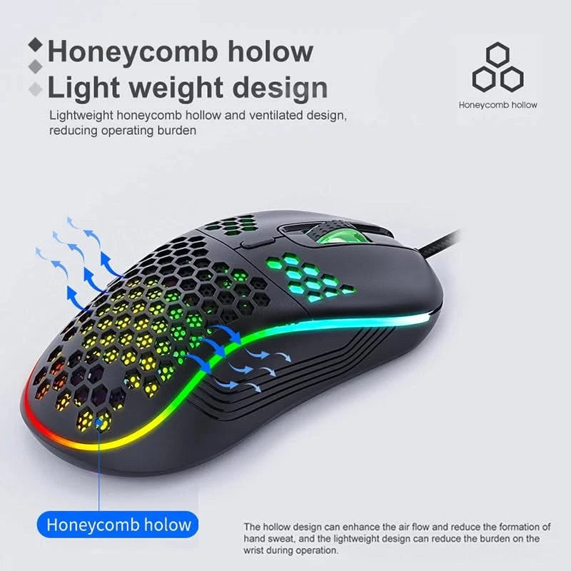 Highend RGB Gaming Mouse - Lightweight, 7200DPI, Ergonomic Design
