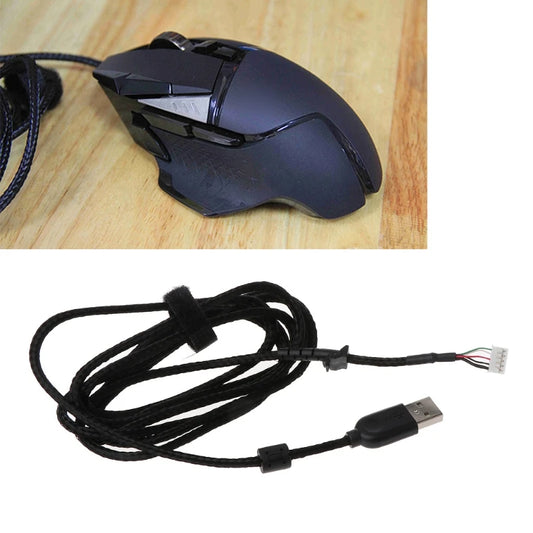 Black USB Replacement Cable for Logitech G502 RGB Game Mouse