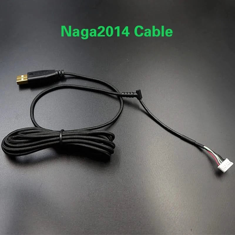 Nylon Braided USB Mouse Cable Replacement for Razer Naga