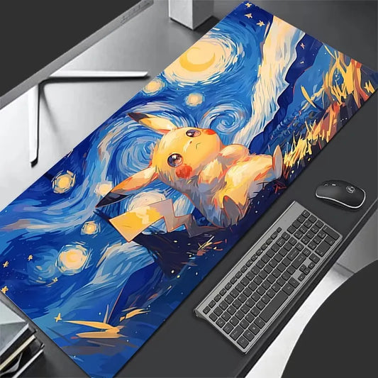 Pikachu Gaming Mouse Pad 900x400 XXL Rubber Mat for PC & Keyboard