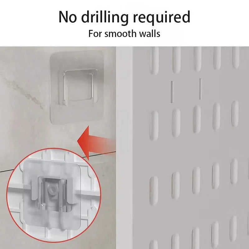 Wall-Mounted No-Punch Hole Board for Study, Living & Gaming Rooms