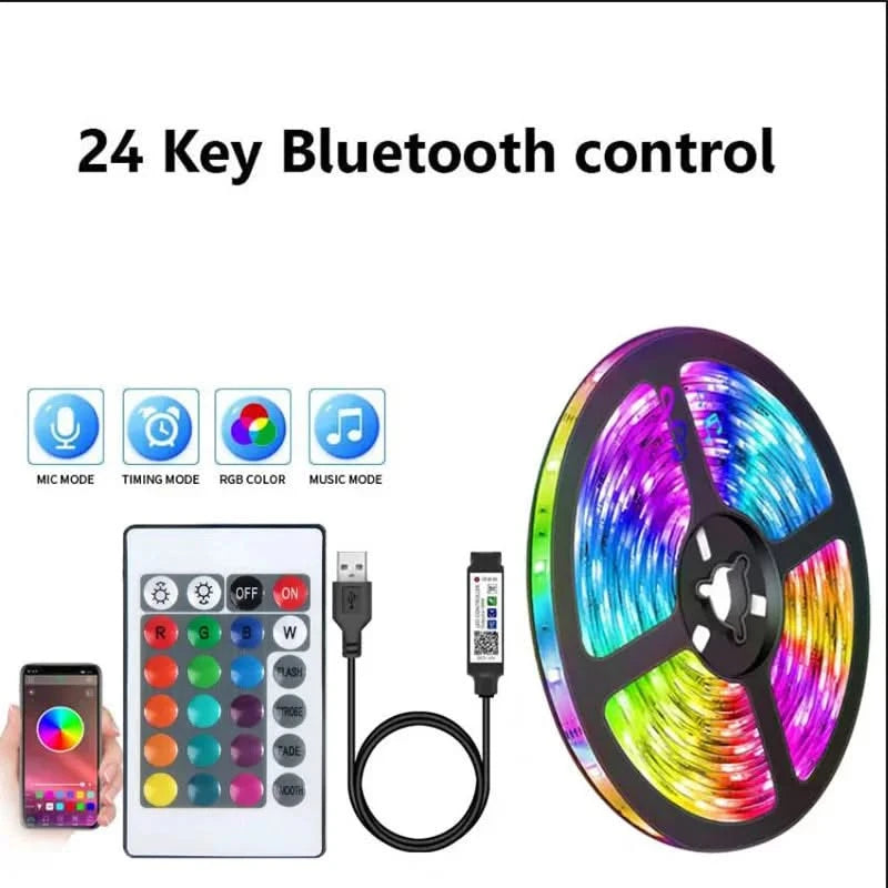 Bluetooth LED Strip Lights – RGB TV Backlights & Home Decor Lighting