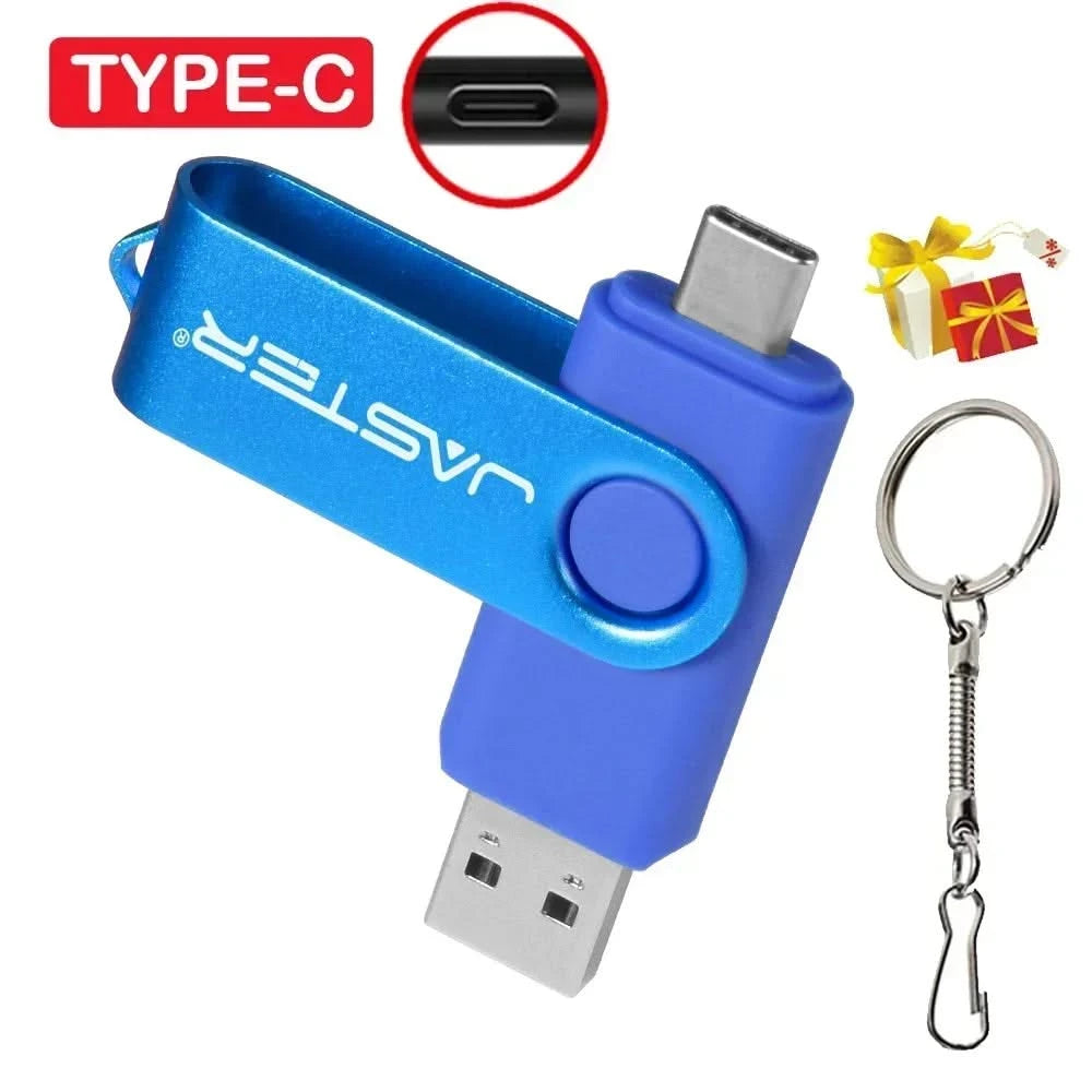 64GB/128GB USB 3.0 Pen Drive - Free Keychain, Business Gift