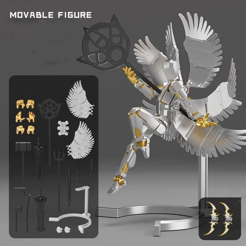 Magnetic Multi-Jointed Movable Robot 3D Printed Action Figure Toy