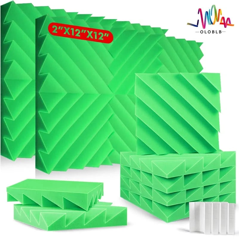 Acoustic Treatment Foam Panels - 6/12/24 Pcs Sound Isolation Wall Pads
