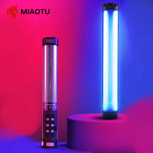 MIAOTU Handheld RGB Light Wand – 30CM LED Photography and Studio Light Stick