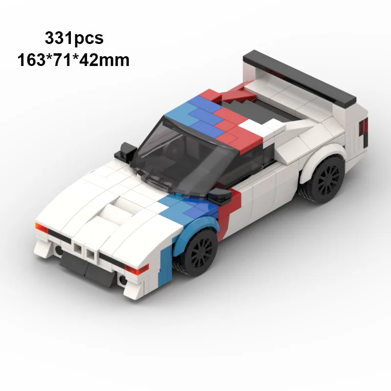 City Speed Champion Car Racing Building Blocks – MOC Garage Vehicle Toy