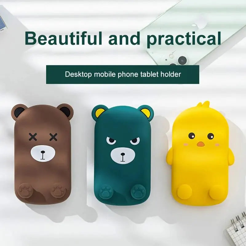Cartoon Animal Mobile Phone Desktop Bracket Mini Portable & Foldable