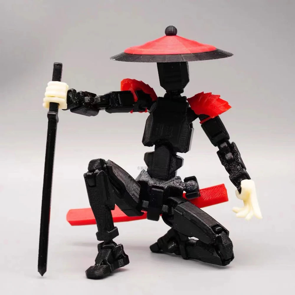 3D Printed Action Figure Fourth Generation Lucky Assemble Toy 13-Joints