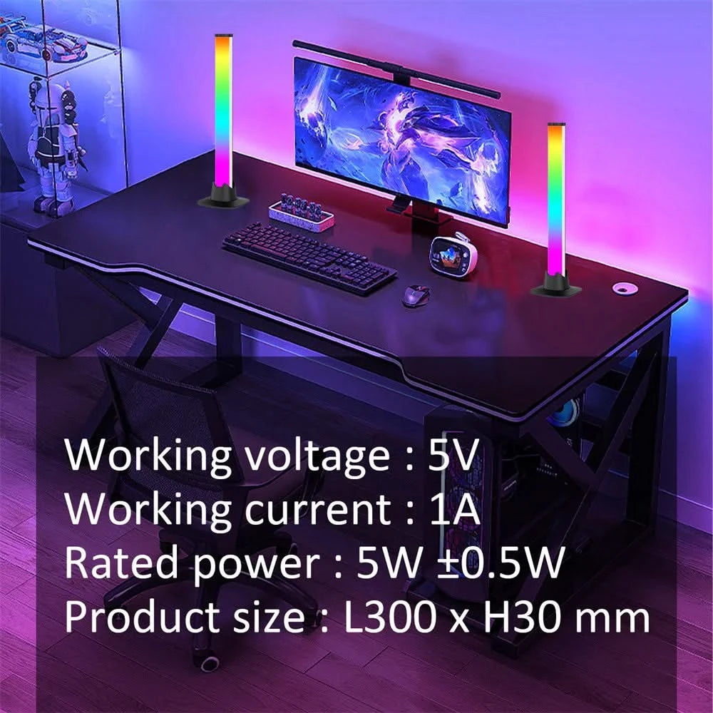 Wiscolor Smart RGB Pickup Light – Music Rhythm Gaming Table Lamp