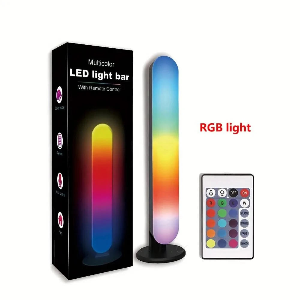 RGB Music Rhythm Light Bar – USB Rechargeable Sound Reactive LED Light Display