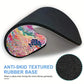 Runde Disco-Ball-Mauspad aus Gummi, pink, ästhetisches Geschenk