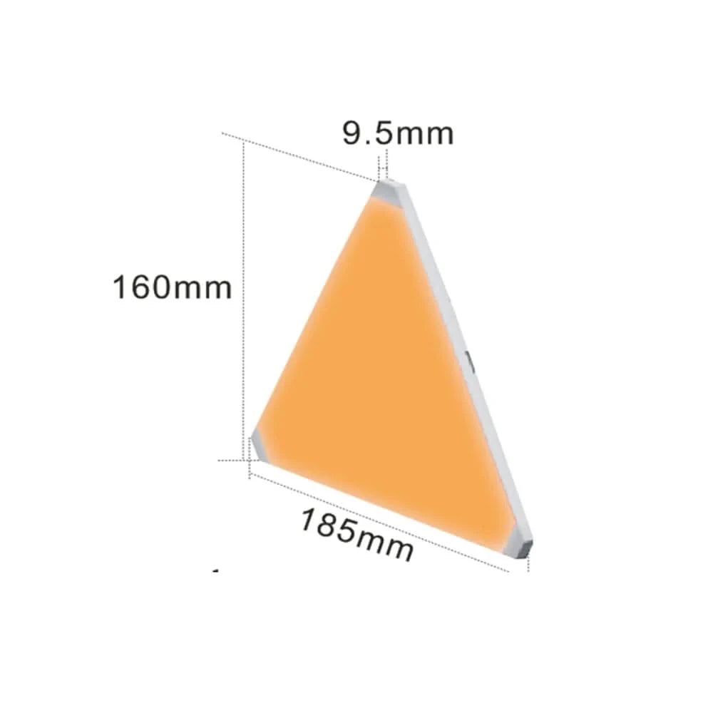 Super Thin WIFI Bluetooth USB LED Triangle Lamp - Smart Wall Light