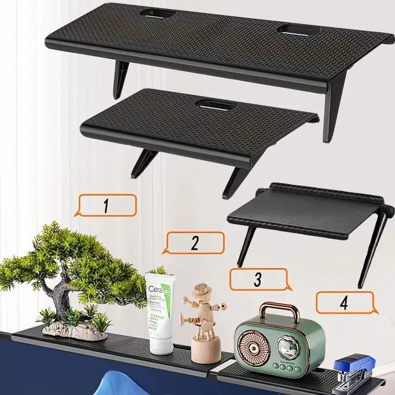 Adjustable TV Screen Top Shelf - Desktop & Router Storage Organizer