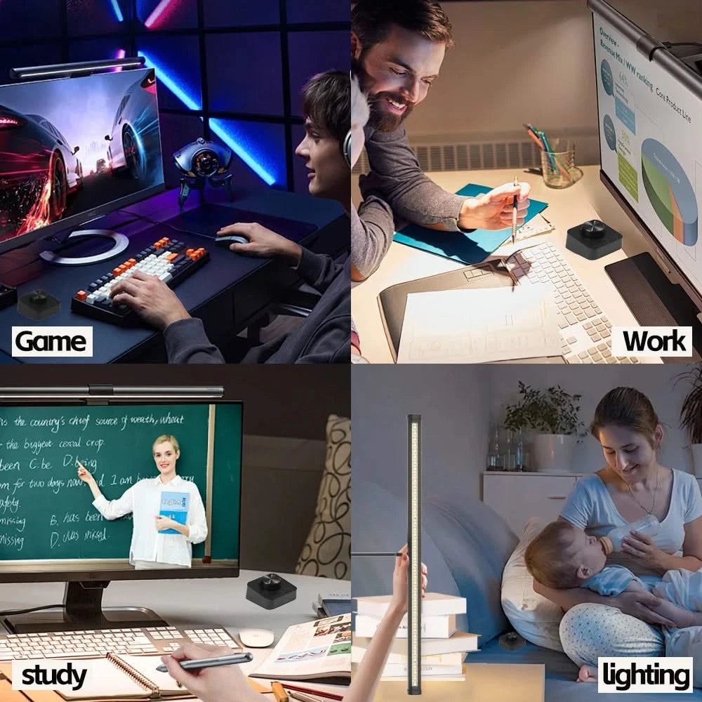 RGB Desktop Atmosphere Light Strip – Eye Protection LED Lamp for Desk and Home