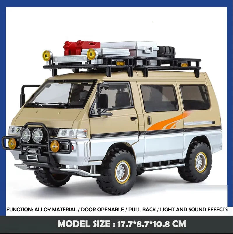 1/24 Mitsubishi Delica Alloy Off-road Vehicle Diecast Toy Model