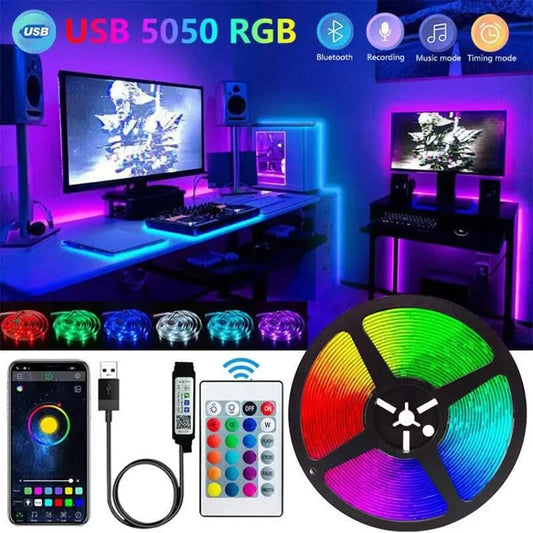 Bluetooth LED Strip Lights – RGB TV Backlights & Home Decor Lighting