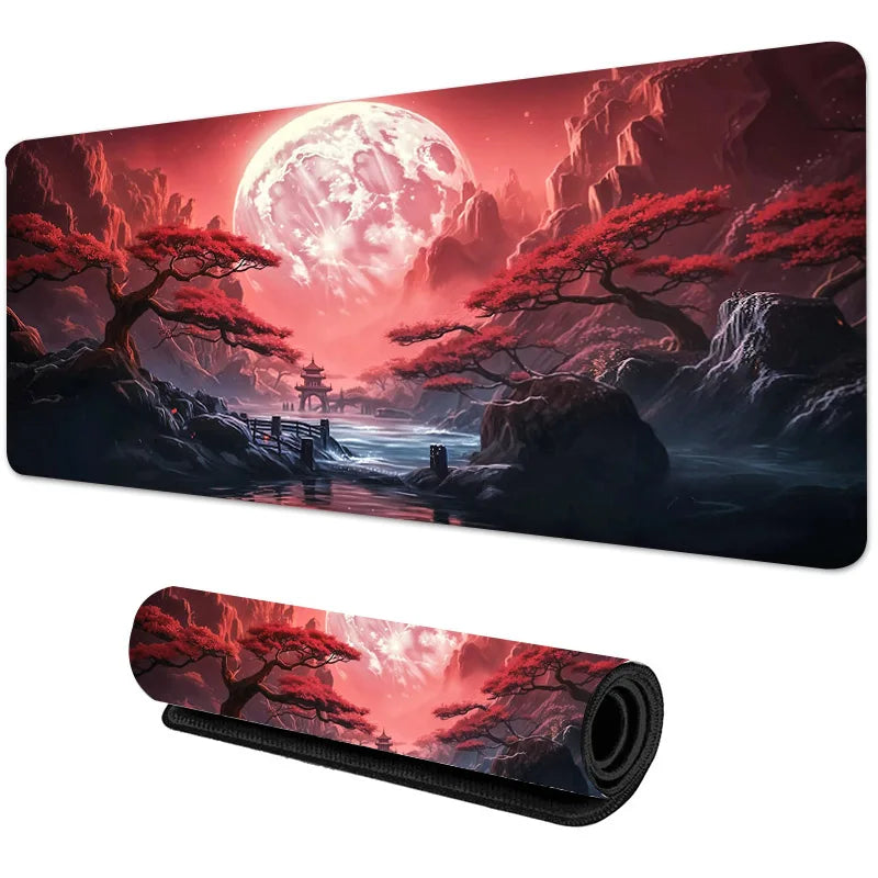 Sakura Scenery Mouse Pad – Large Anti-Slip Gaming Desk Mat