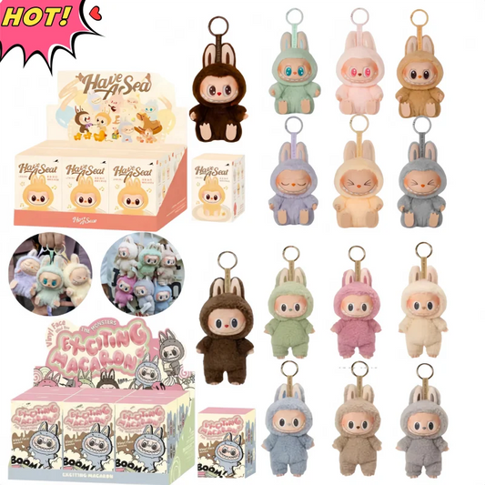 2025 Labubu “Have A Seat” PVC Anime Figure Keychain Doll Toy
