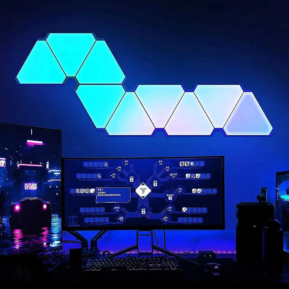 5V USB WIFI RGB LED Quantum Triangle Lamp - DIY Atmosphere Light