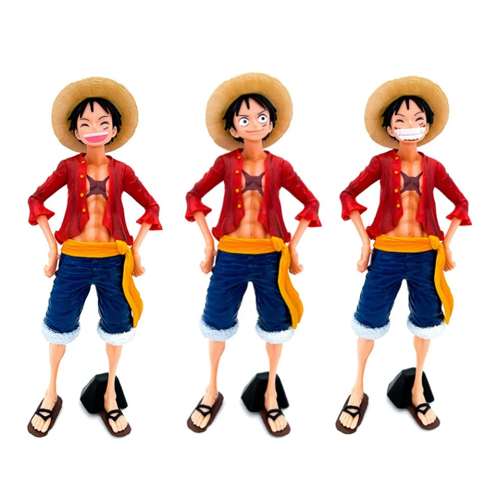28cm Luffy Face-Changing Action Figure – One Piece Anime Toy