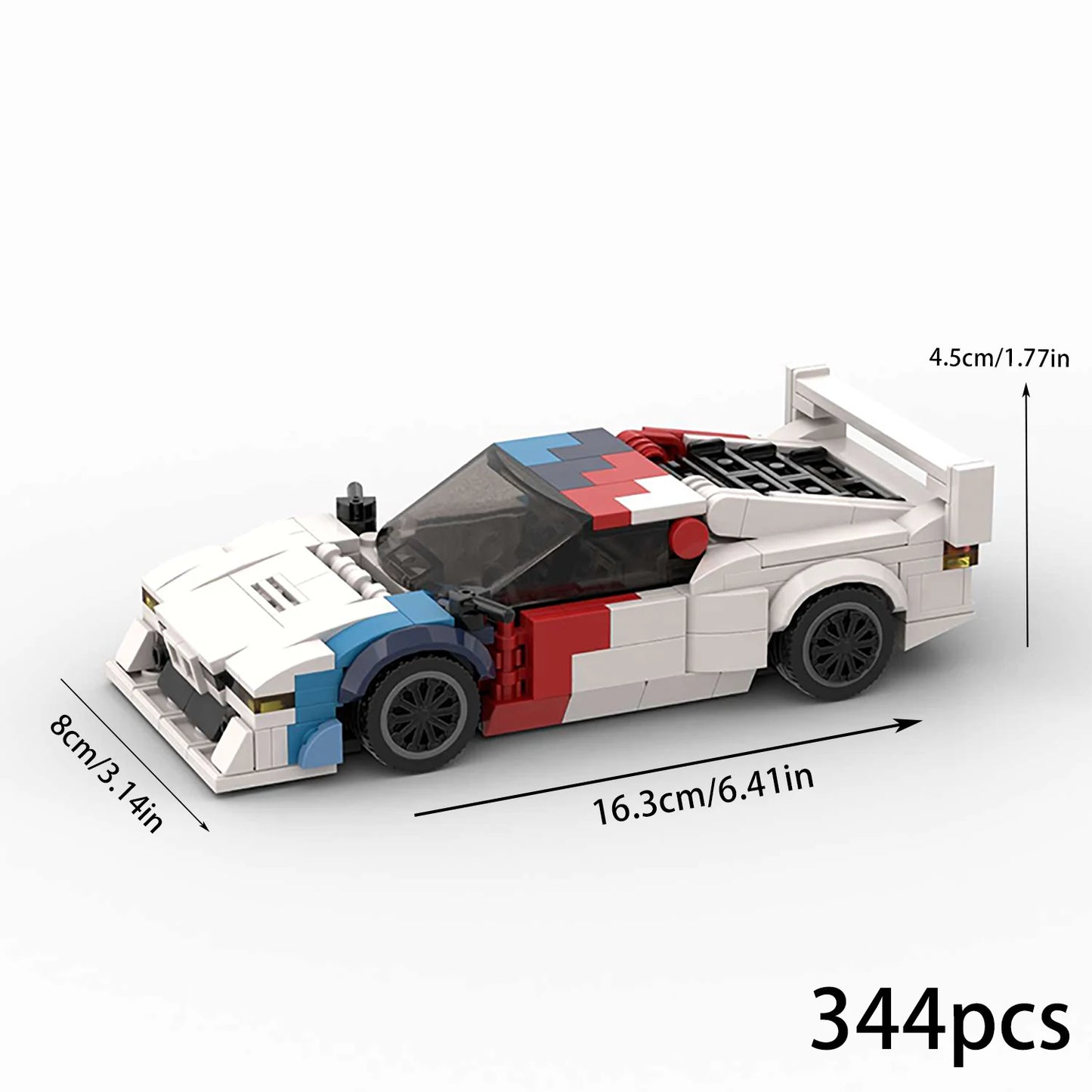Sports Car Racing Puzzle – Educational Assembly Building Block Toy for Kids
