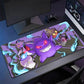 Niedliches Gengar Anime Mauspad XXL für Gaming-Schreibtisch & Laptop-Setup
