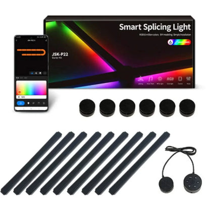 RGB Intelligente Spleiß-Wandleuchte – DIY Sprachsteuerungs-Atmosphärenlampe