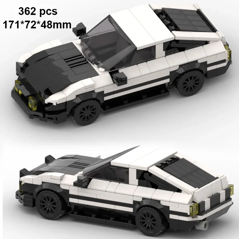 City Speed Champion Car Racing Building Blocks – MOC Garage Vehicle Toy