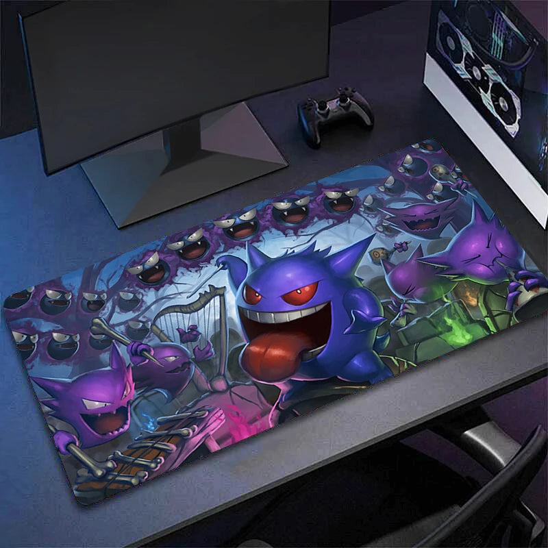 Cute Gengar Anime Mouse Pad XXL for Gaming Desk & Laptop Setup