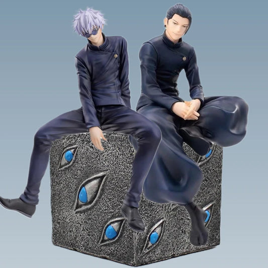 Satoru Gojo Jujutsu Kaisen Statue - Geto Suguru Sitting Posture Figure