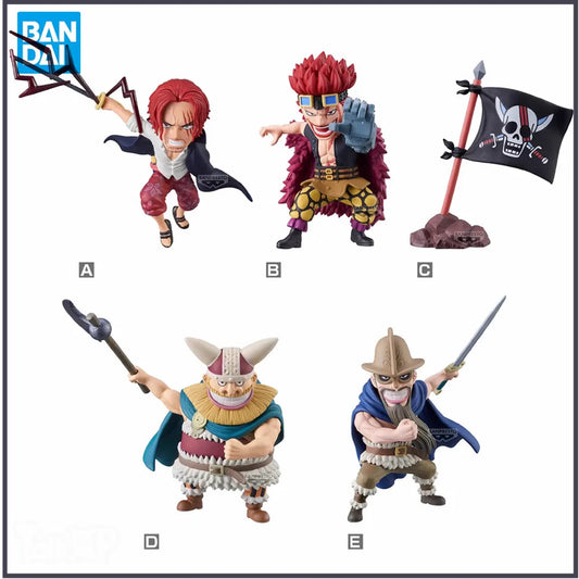 One Piece Bandai Shanks, Eustass Kid & Elbaf WCF Figures - Banpresto