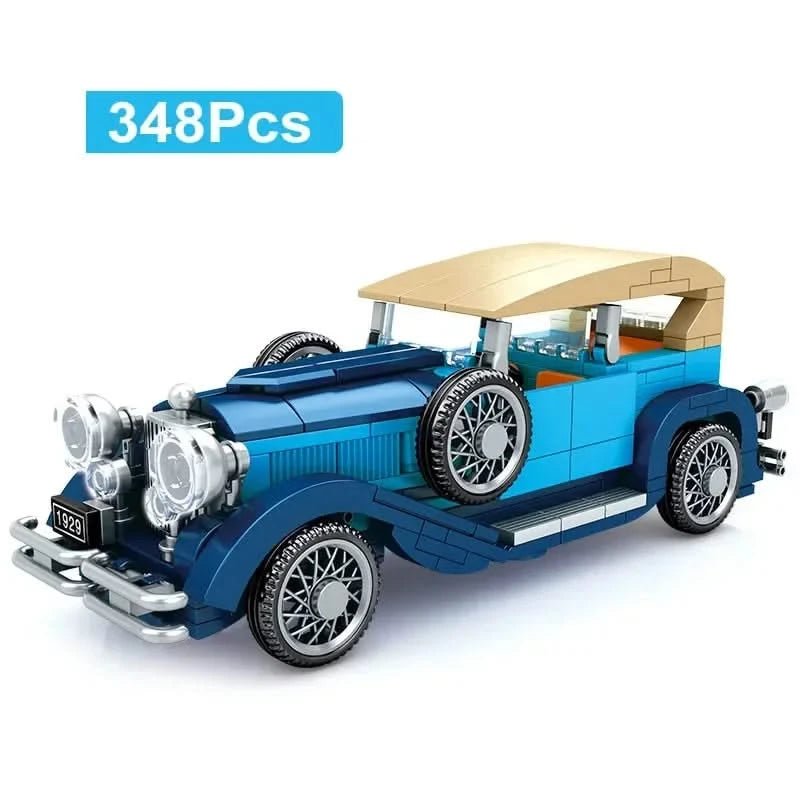 2023 City Technique Racing Vintage Car – Speed Champions Super Racers Building Blocks