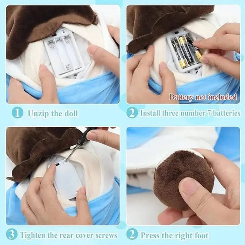 Soothing Breathing Jesus Plush Doll with Music & Sleep Companion Feature