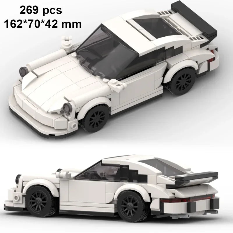 City Speed Champion Car Racing Building Blocks – MOC Garage Vehicle Toy