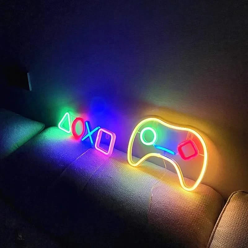 Neon Signs LED Wall Decor - USB Powered for Bedroom & Game Room