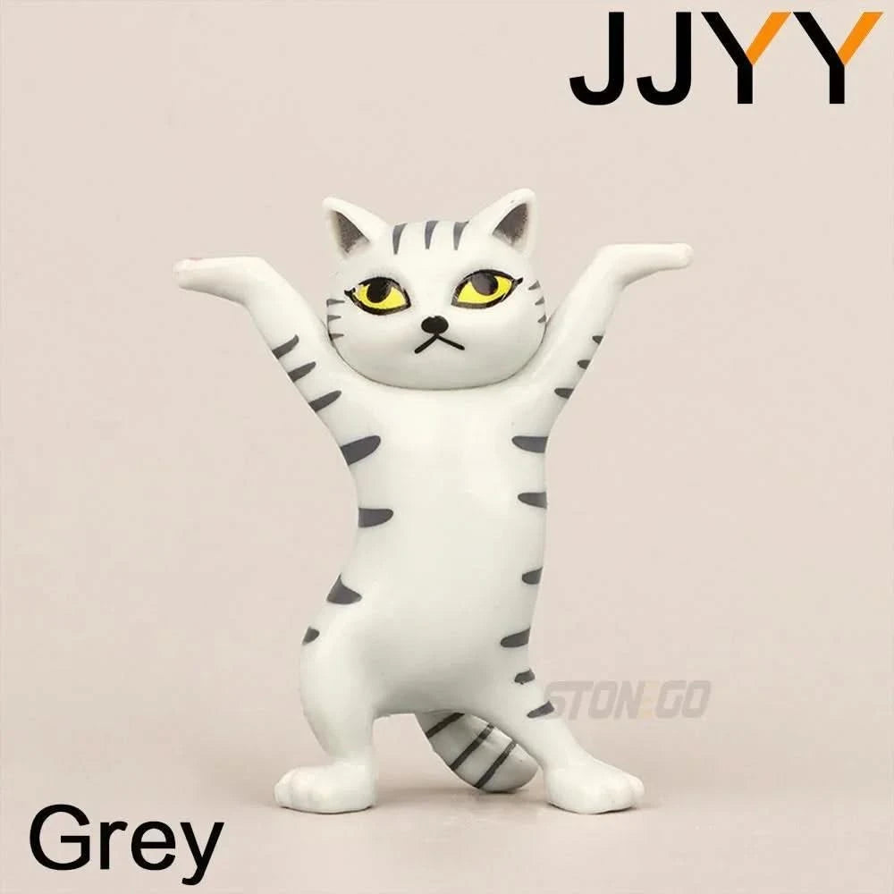 JJYY Cat Statue Pencil Holder - Cute Animal Desktop Decoration