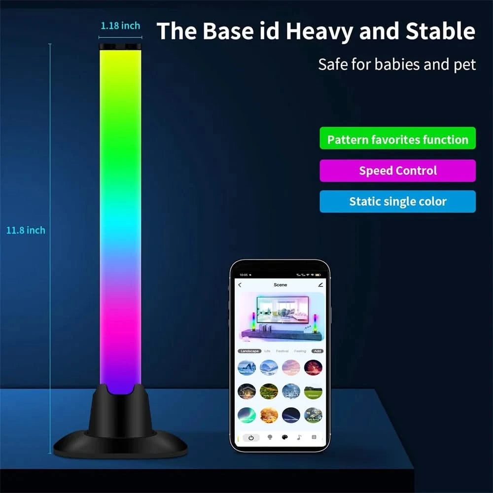 Wiscolor Smart RGB Pickup Light – Music Rhythm Gaming Table Lamp