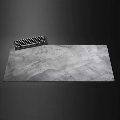 Graues XXL-Mauspad 900x400mm – Overlock Gaming Schreibtischunterlage