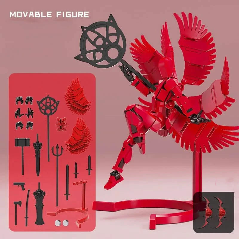 Magnetic Multi-Jointed Movable Robot 3D Printed Action Figure Toy