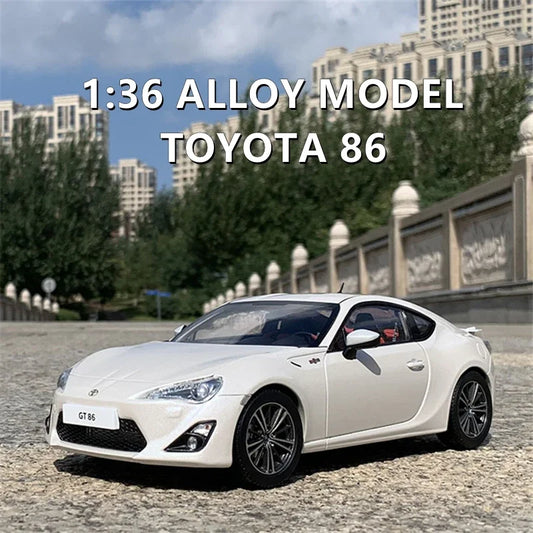 1:36 Toyota 86 Classic Car Diecast Alloy Sports Car Model Collection