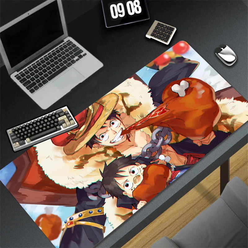 Japan Anime Mouse Pad Luffy Extended Desk Mat - Gaming & Laptop Rug