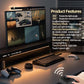 LED-Monitor-Lichtleiste mit RGB-Dimmfunktion für Arbeit und Gaming