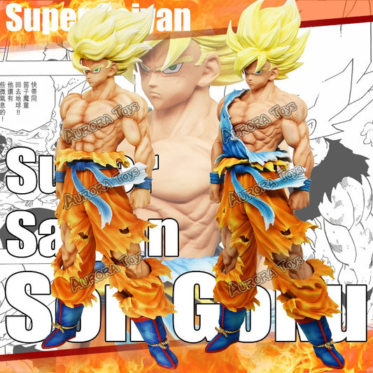 28cm Dragon Ball Goku Super Saiyan PVC Action Figure - Collectible Toy