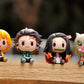 4 STK. Anime Demon Slayer Mini-Figuren-Set - Nezuko, Tanjirou, Zenitsu, Inosuke