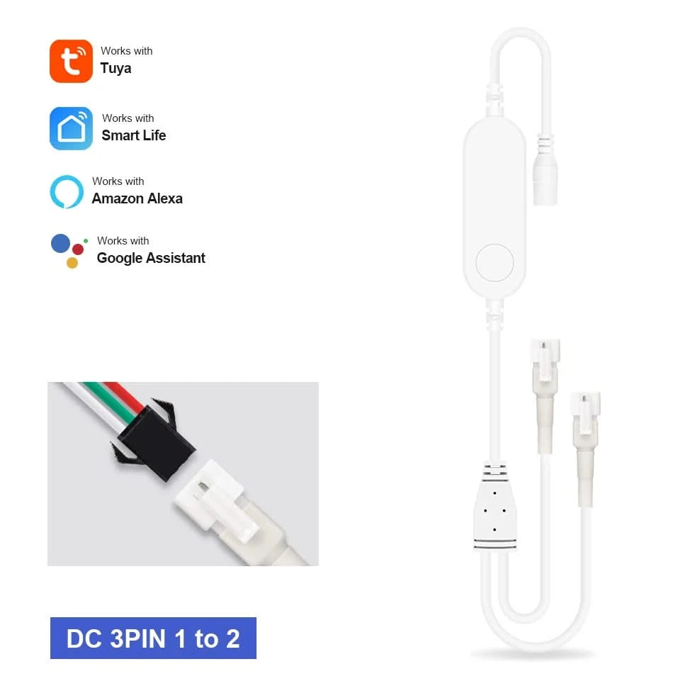 Tuya Smart RGB LED Light Strip – WiFi Controller for Alexa & Google Home
