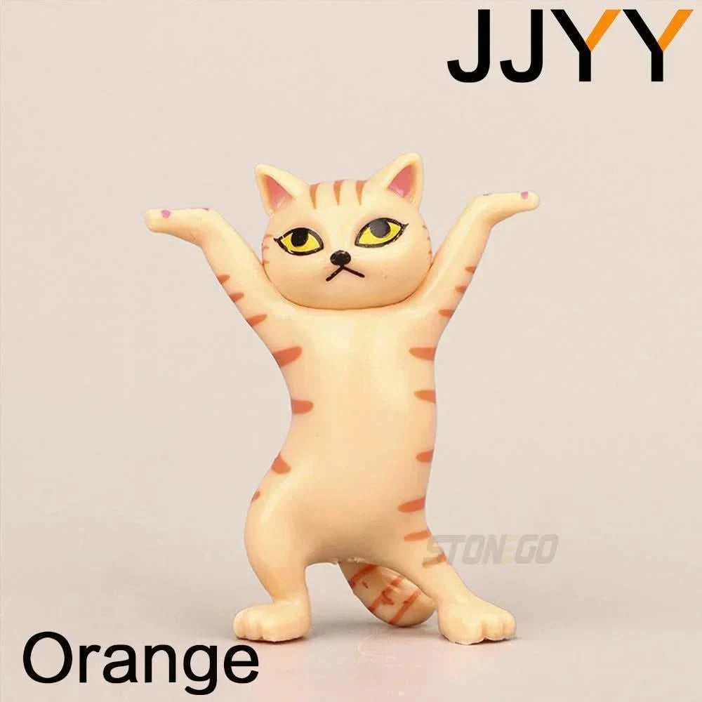 JJYY Cat Statue Pencil Holder - Cute Animal Desktop Decoration