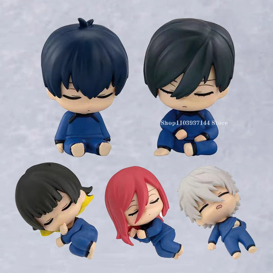 5pcs Anime Isagi Yoichi Blue Lock Sleeping Figures - PVC Collection Dolls