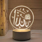 USB LED 3D Acryl Nachtlicht für Ramadan EID Mubarak Festival Dekoration