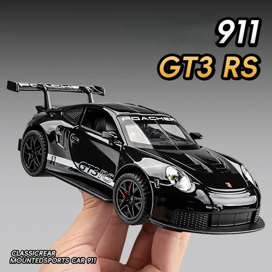 Diecast Miniature Voiture 1/32 Scale 911 GT3RS Sport Car Model Toy